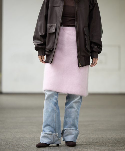 IENA LA BOUCLE(イエナラブークル)の「IENA LA BOUCLE ファーニットスカート(スカート・レディース・グレー/ホワイト/ピンク系その他/ブラック系その他・FREE)」の16枚目の写真