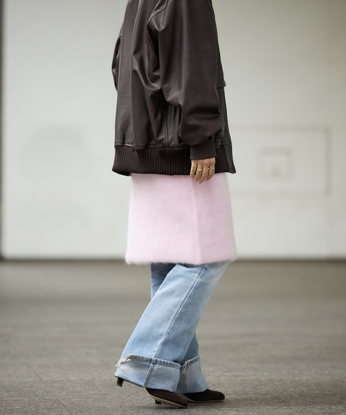 IENA LA BOUCLE(イエナラブークル)の「IENA LA BOUCLE ファーニットスカート(スカート・レディース・グレー/ホワイト/ピンク系その他/ブラック系その他・FREE)」の19枚目の写真