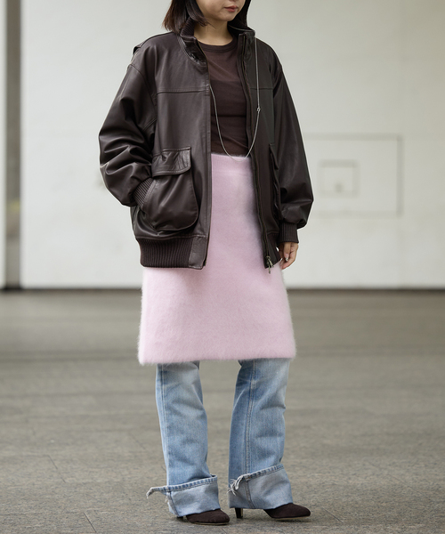 IENA LA BOUCLE(イエナラブークル)の「IENA LA BOUCLE ファーニットスカート(スカート・レディース・グレー/ホワイト/ピンク系その他/ブラック系その他・FREE)」の20枚目の写真