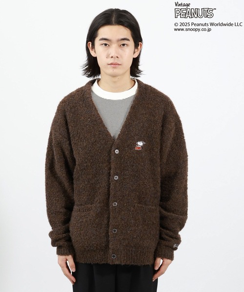 PEANUTS(ピーナッツ)の「【PEANUTS×BAYFLOW】ワンポイント刺繍カーディガン(カーディガン/ボレロ・メンズ・ブラウン/ブルー・SMALL/MEDIUM/LARGE)」の11枚目の写真