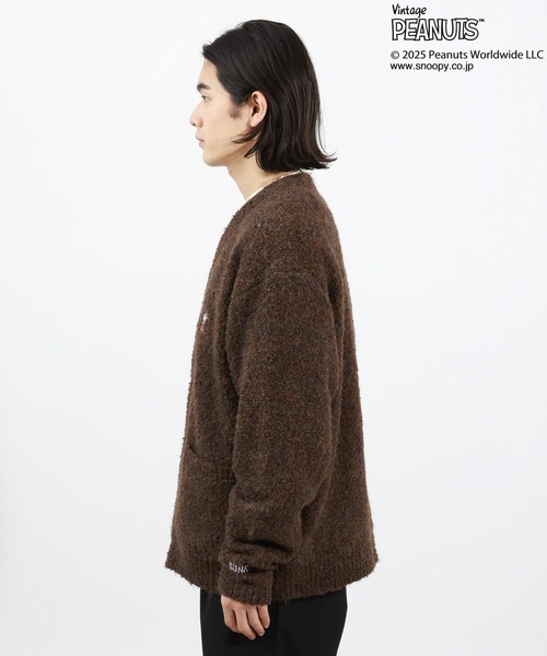 PEANUTS(ピーナッツ)の「【PEANUTS×BAYFLOW】ワンポイント刺繍カーディガン(カーディガン/ボレロ・メンズ・ブラウン/ブルー・SMALL/MEDIUM/LARGE)」の12枚目の写真