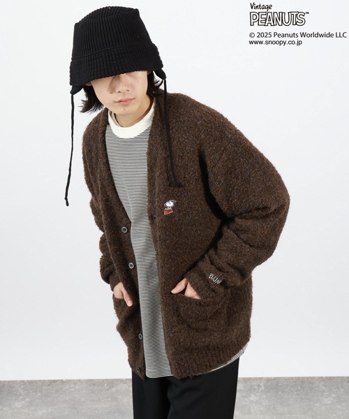 PEANUTS(ピーナッツ)の「【PEANUTS×BAYFLOW】ワンポイント刺繍カーディガン(カーディガン/ボレロ・メンズ・ブラウン/ブルー・SMALL/MEDIUM/LARGE)」の20枚目の写真