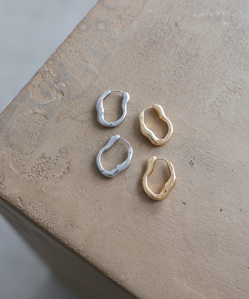 LIAN（リアン）の「ニュアンスフープピアス（ピアス（両耳用）・レディース・ゴールド/シルバー・FREE）」の10枚目の写真