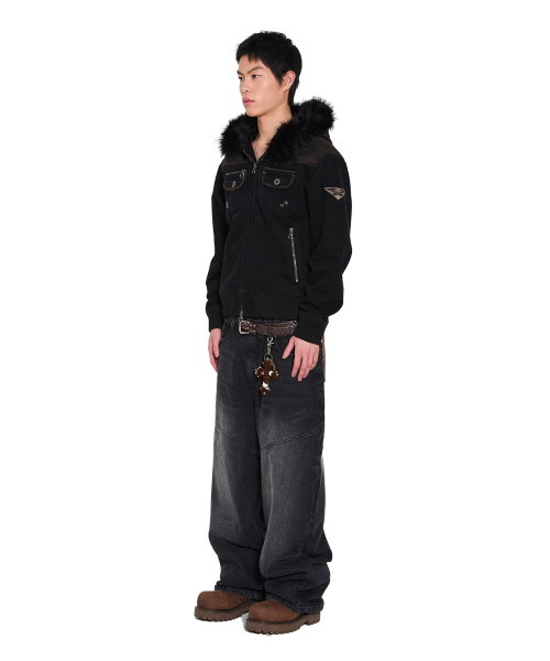 AAKAM(アーカム)の「AKM CROS2 Denim Pants (Black)(デニムパンツ・レディース・その他・1/2)」の11枚目の写真