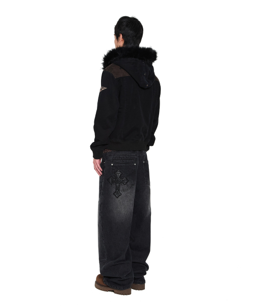AAKAM(アーカム)の「AKM CROS2 Denim Pants (Black)(デニムパンツ・レディース・その他・1/2)」の12枚目の写真