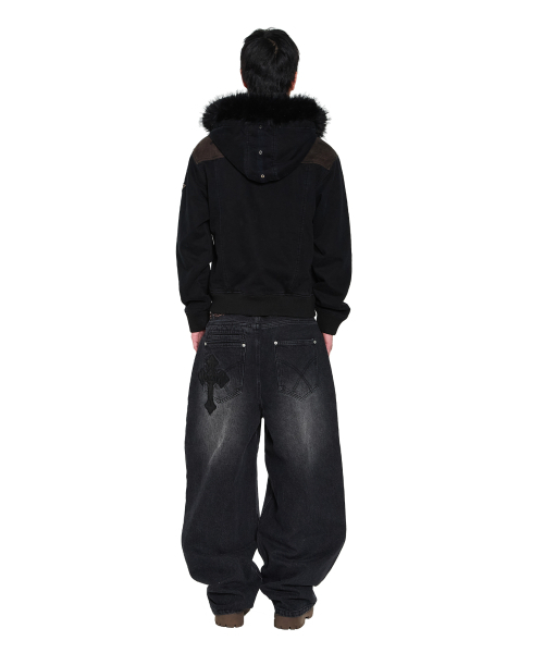 AAKAM(アーカム)の「AKM CROS2 Denim Pants (Black)(デニムパンツ・レディース・その他・1/2)」の13枚目の写真