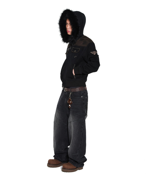 AAKAM(アーカム)の「AKM CROS2 Denim Pants (Black)(デニムパンツ・レディース・その他・1/2)」の15枚目の写真
