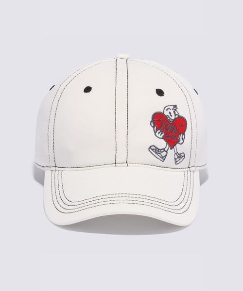 VANS（バンズ）の「XOXO グラフィック キャップ / XOXO GFX CAP marshmallow VN000NH2FS81（キャップ・メンズ・オフホワイト・ONE SIZE）」の2枚目の写真