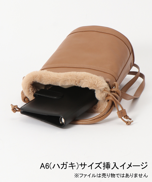 B.C STOCK（ベーセーストック）の「ファー切り替えバッグ（ショルダーバッグ・レディース・ベージュ/レッド/ブラック・FREE）」の10枚目の写真