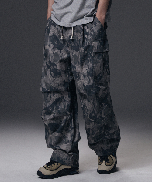 NOT4NERD(ノットフォーナード)の「Camo Ripstop Utility Cargo Pants - Grey(スウェットパンツ・レディース・その他・LARGE/MEDIUM/X-LARGE)」の1枚目の写真
