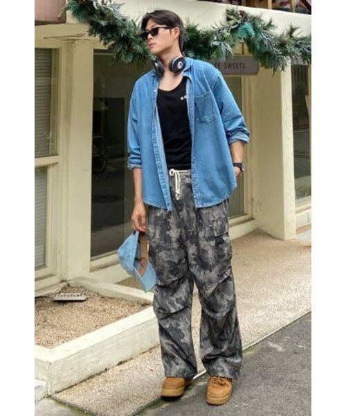 NOT4NERD(ノットフォーナード)の「Camo Ripstop Utility Cargo Pants - Grey(スウェットパンツ・レディース・その他・LARGE/MEDIUM/X-LARGE)」の4枚目の写真