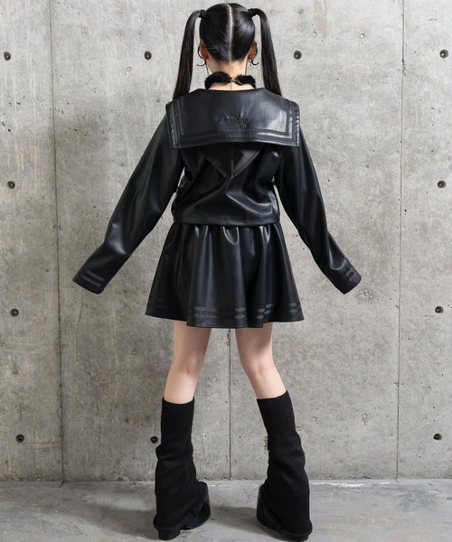 PUレザーセーラーセットアップ（セットアップ）｜Amilige