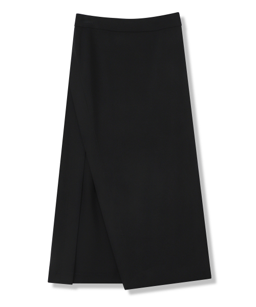 Vivacious(ビバシャス)の「La Oblique Slit Long Skirt BLACK(スカート・レディース・ブラック・LARGE/SMALL/MEDIUM)」の3枚目の写真