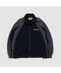 ステッチオーバーサイズ配色ウィンドブレーカージップアップジャケットジャンパー _ 2COLOR