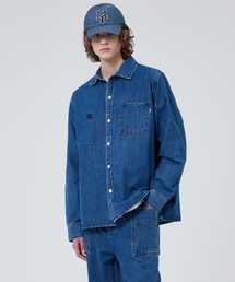 MAYOL（マイヨール）の「ロゴ刺繍デニムシャツ_インディゴ（デニムジャケット）」