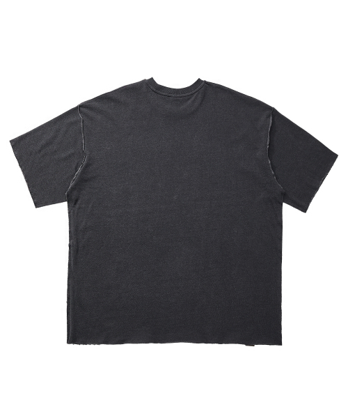 A NOTHING(アナッシング)の「ペイズリープリントカットアウト1/2Tシャツ(チャコール)(Tシャツ/カットソー・レディース・その他・MEDIUM/LARGE)」の4枚目の写真