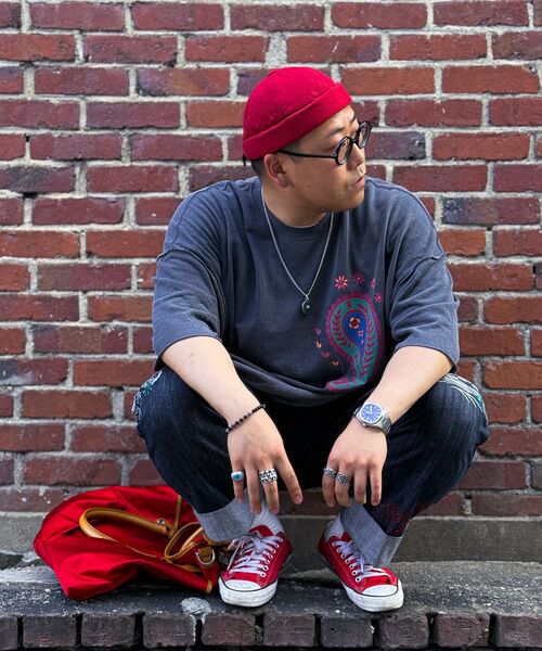 A NOTHING(アナッシング)の「ペイズリープリントカットアウト1/2Tシャツ(チャコール)(Tシャツ/カットソー・レディース・その他・MEDIUM/LARGE)」の13枚目の写真
