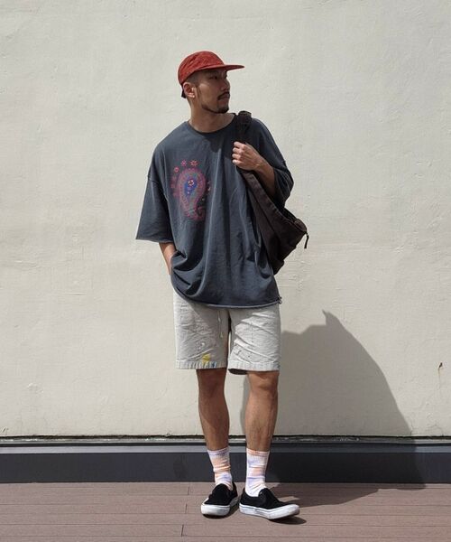 A NOTHING(アナッシング)の「ペイズリープリントカットアウト1/2Tシャツ(チャコール)(Tシャツ/カットソー・レディース・その他・MEDIUM/LARGE)」の12枚目の写真