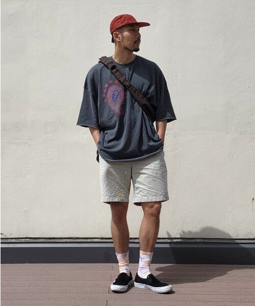 A NOTHING(アナッシング)の「ペイズリープリントカットアウト1/2Tシャツ(チャコール)(Tシャツ/カットソー・レディース・その他・MEDIUM/LARGE)」の6枚目の写真