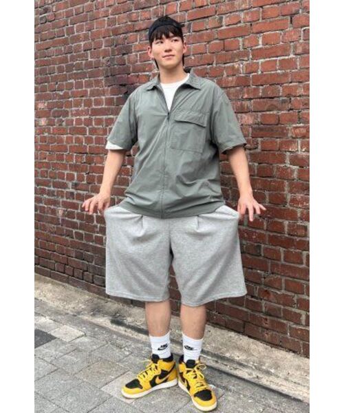 CHAMBROS（チャンブロス）の「ポイントロゴエンボスワンタックスウェットショートパンツバミューダパンツ[グレー]（その他パンツ・レディース・その他・MEDIUM/LARGE/X-LARGE）」の15枚目の写真