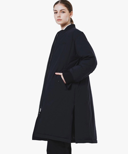 LACOSTE（ラコステ）の「撥水ストレッチ MA-1ダウンコート（ダウンジャケット/コート・レディース・ダークブラウン/ブラック・36/34/38/40）」の2枚目の写真