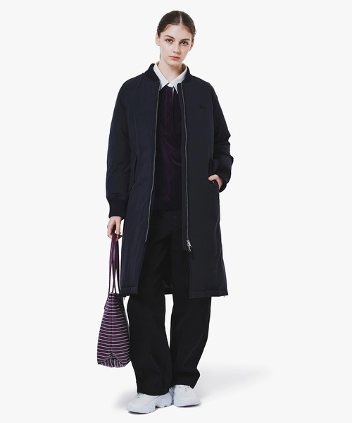 LACOSTE（ラコステ）の「撥水ストレッチ MA-1ダウンコート（ダウンジャケット/コート・レディース・ダークブラウン/ブラック・36/34/38/40）」の7枚目の写真