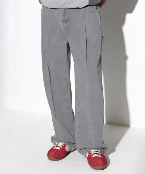 THESTORI(ザ・ストリ)の「ピグメントワイドコットンパンツ(グレー)(その他パンツ・メンズ・その他・1(M)/2(L)/3(XL))」の1枚目の写真