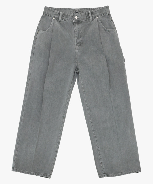 THESTORI(ザ・ストリ)の「ピグメントワイドコットンパンツ(グレー)(その他パンツ・メンズ・その他・1(M)/2(L)/3(XL))」の2枚目の写真