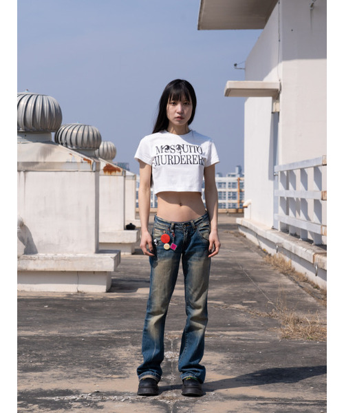 MOSQUITO MURDERERS(モスキートマーダラーズ)の「MOSQUITO MURDERERS CROP TOP(Tシャツ/カットソー・レディース・その他・FREE)」の2枚目の写真