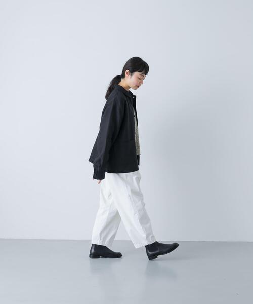 かぐれ(カグレ)の「コットンクロップドパンツ(その他パンツ・レディース・ベージュ/オフホワイト/ブラック・FREE)」の10枚目の写真