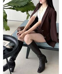 MERCURYDUO | 【セットアップ着用可】バックドレープジャケット(テーラードジャケット)