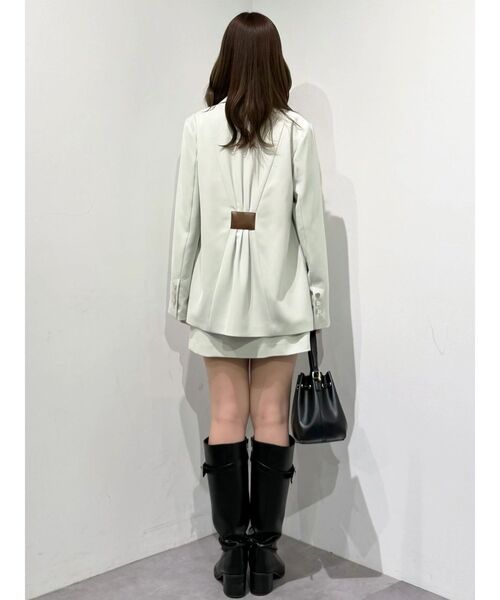 MERCURYDUO（マーキュリーデュオ）の「【セットアップ着用可】バックドレープジャケット（テーラードジャケット・レディース・アイボリー/ブラウン/ミント・MEDIUM/SMALL）」の22枚目の写真