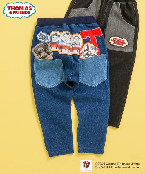 BIT'Z（ビッツ）の「【トーマス】ワッペンもりもりパンツ（その他パンツ・キッズ・ブラック/インディゴブルー・100/95/90/80/120/110）」の2枚目の写真