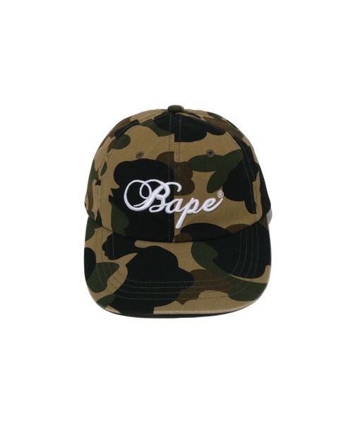 A BATHING APE(アベイシングエイプ)の「1ST CAMO BAPE PANEL CAP(キャップ・レディース・グリーン/イエロー・FREE)」の3枚目の写真