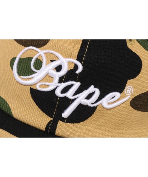 A BATHING APE(アベイシングエイプ)の「1ST CAMO BAPE PANEL CAP(キャップ・レディース・グリーン/イエロー・FREE)」の8枚目の写真