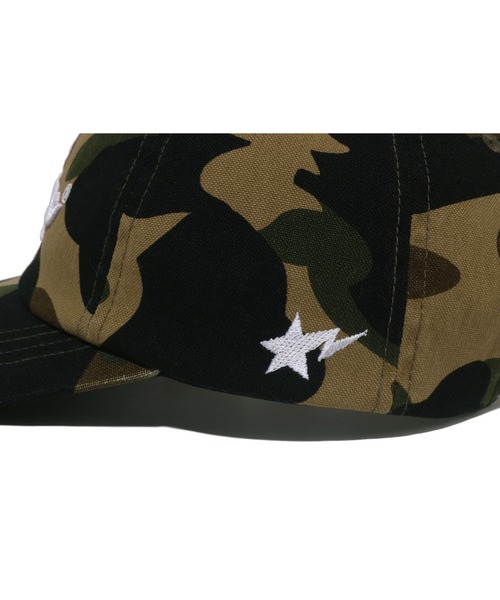 A BATHING APE(アベイシングエイプ)の「1ST CAMO BAPE PANEL CAP(キャップ・レディース・グリーン/イエロー・FREE)」の9枚目の写真