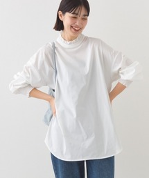 OMNES | ポプリンバンドカラー 長袖シャツブラウス(シャツ/ブラウス)