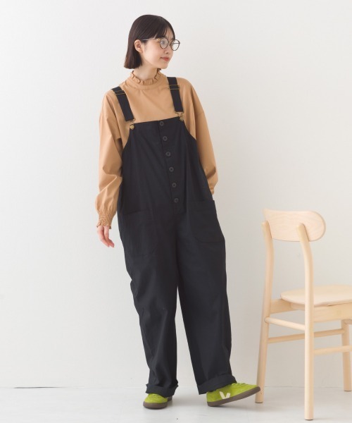 OMNES(オムネス)の「ポプリンバンドカラー 長袖シャツブラウス(シャツ/ブラウス・レディース・ベージュ/グリーン系その他/ブルー系その他/ホワイト/ライトグリーン/ブラック・FREE)」の12枚目の写真
