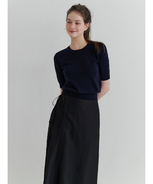 RE_L（リエル）の「Sandy half knit (navy)（ニット/セーター・レディース・その他・FREE）」の5枚目の写真