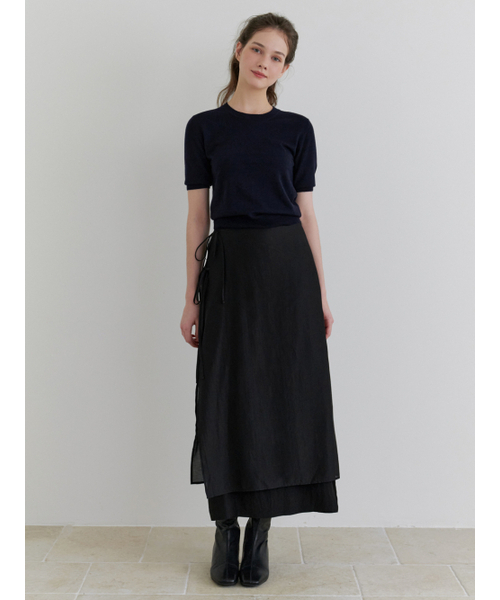 RE_L（リエル）の「Sandy half knit (navy)（ニット/セーター・レディース・その他・FREE）」の6枚目の写真