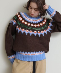 Re Fiina（フィーナ）の「ノルディック柄ニット（ニット/セーター）」