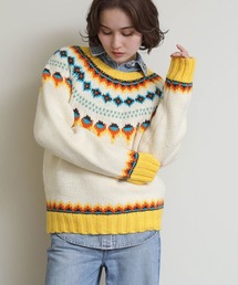 Re Fiina（フィーナ）の「ノルディック柄ニット（ニット/セーター）」