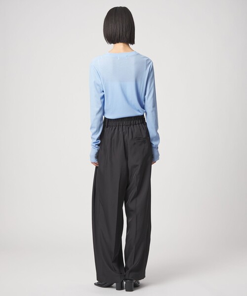 EMMEL REFINES（エメルリファインズ）の「＜EMMEL REFINES＞EM テレコ クルーネック ロングスリーブ（Tシャツ/カットソー・レディース・ライム/シャーベット/ライトブルー・FREE）」の11枚目の写真