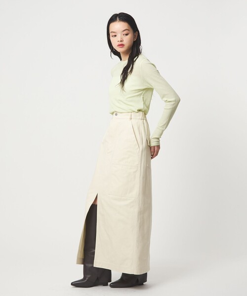 EMMEL REFINES（エメルリファインズ）の「＜EMMEL REFINES＞EM テレコ クルーネック ロングスリーブ（Tシャツ/カットソー・レディース・ライム/シャーベット/ライトブルー・FREE）」の16枚目の写真