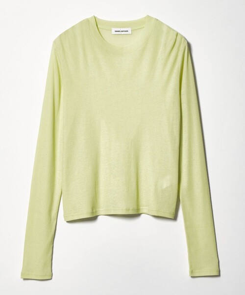 EMMEL REFINES（エメルリファインズ）の「＜EMMEL REFINES＞EM テレコ クルーネック ロングスリーブ（Tシャツ/カットソー・レディース・ライム/シャーベット/ライトブルー・FREE）」の17枚目の写真