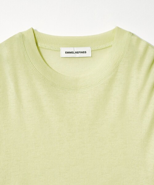 EMMEL REFINES（エメルリファインズ）の「＜EMMEL REFINES＞EM テレコ クルーネック ロングスリーブ（Tシャツ/カットソー・レディース・ライム/シャーベット/ライトブルー・FREE）」の19枚目の写真