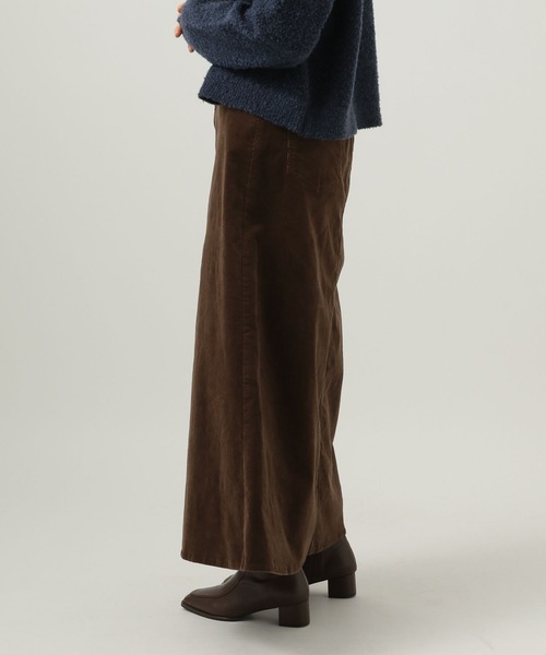 BAYFLOW（ベイフロー）の「[ストレッチ入り]コーデュロイフレアスカート（スカート・レディース・グレイッシュベージュ/ブラウン・FREE）」の11枚目の写真