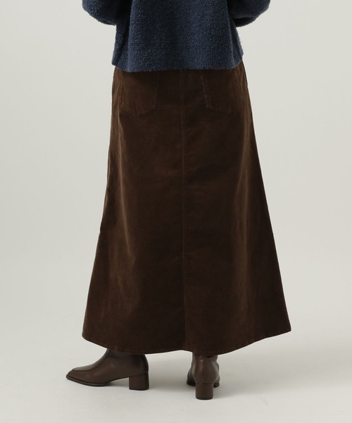 BAYFLOW（ベイフロー）の「[ストレッチ入り]コーデュロイフレアスカート（スカート・レディース・グレイッシュベージュ/ブラウン・FREE）」の12枚目の写真