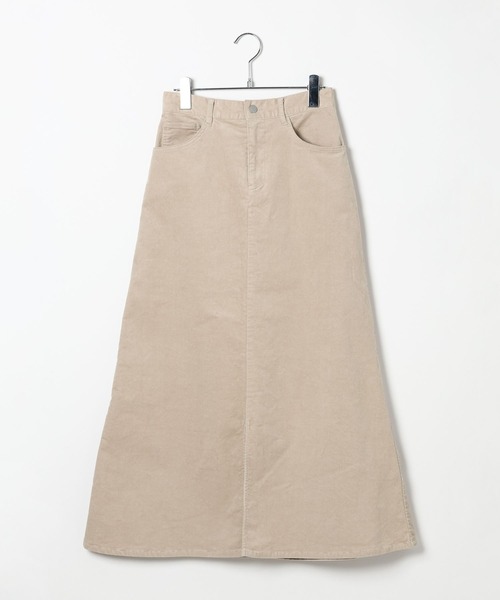 BAYFLOW（ベイフロー）の「[ストレッチ入り]コーデュロイフレアスカート（スカート・レディース・グレイッシュベージュ/ブラウン・FREE）」の13枚目の写真