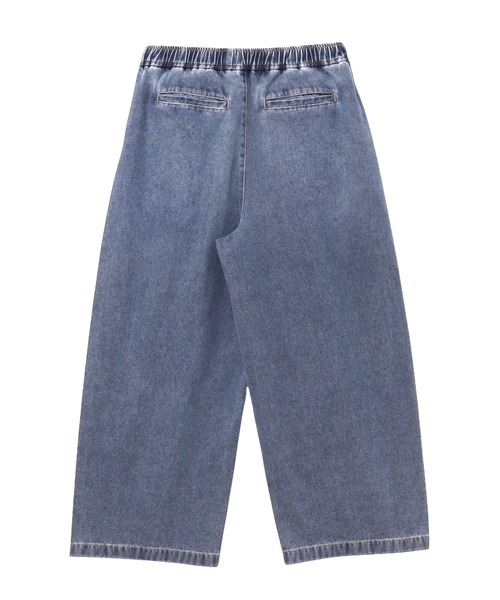 andme（アンドミー）の「コクーンイージーワイドパンツ【デニム/ツイル】（デニムパンツ・レディース・オフホワイト/ブルー/ライトブルー・L/M/S）」の17枚目の写真